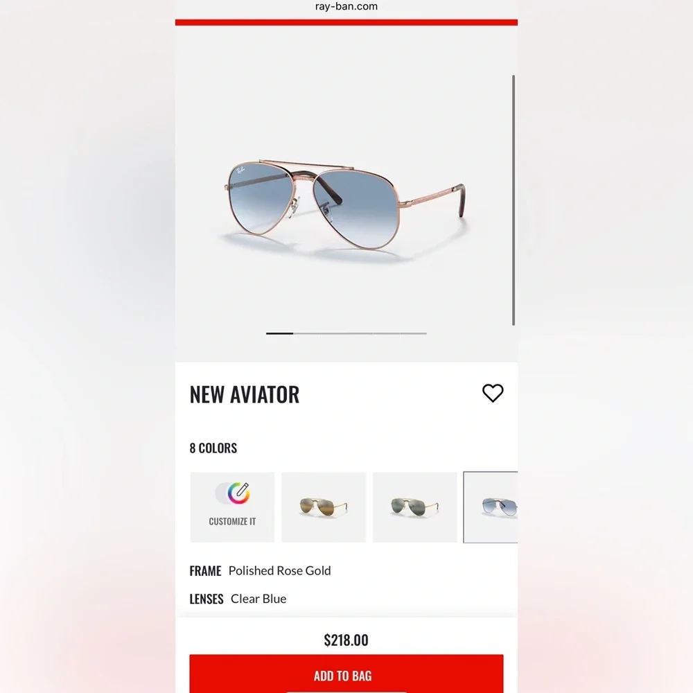Ray-Ban Aviator Sunglasses - Picture 6 of 6